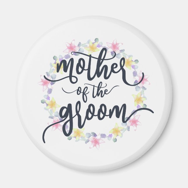 Brautmutter Hochzeit Kalligrafie | Magnet (Vorne)