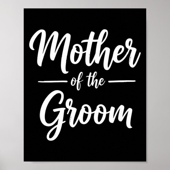 Brautmutter Hochzeit Mutter Lustiges Andenken Poster (Vorne)
