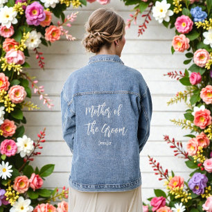 Brautmutter-Hochzeits-Bridal-Shower Jeansjacke