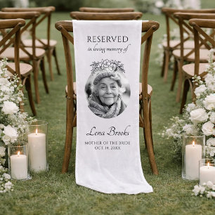 Brautmutter In Loving Memory Hochzeit Kurzer Tischläufer
