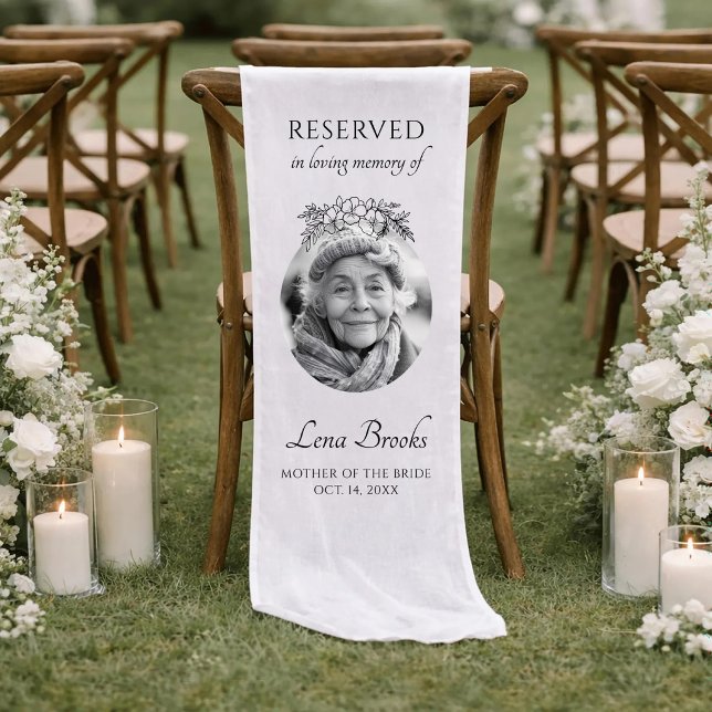 Brautmutter In Loving Memory Hochzeit Kurzer Tischläufer (Von Creator hochgeladen)