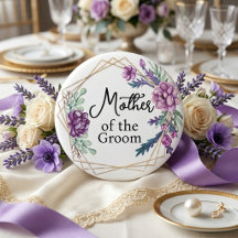 Brautmutter Lila Florale Hochzeit