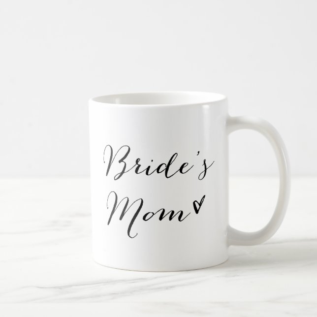 Brautmutter | Moderner Kalligrafie-Becher Tasse (Rechts)