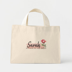 Brautmutter Pinker Rose-Taschenträger – Individual Mini Stoffbeutel