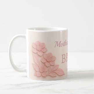 Brautmutter Rosa Floral Kaffeetasse