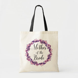 Brautmutter. Rosa und lila Hochzeitstasche Tragetasche