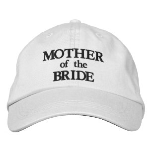 Brautmutter Schwarz-weiße Hochzeit Bestickte Baseballkappe