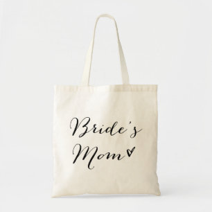 Brautmutter   Schwarze moderne Kalligrafie-Tasche Tragetasche