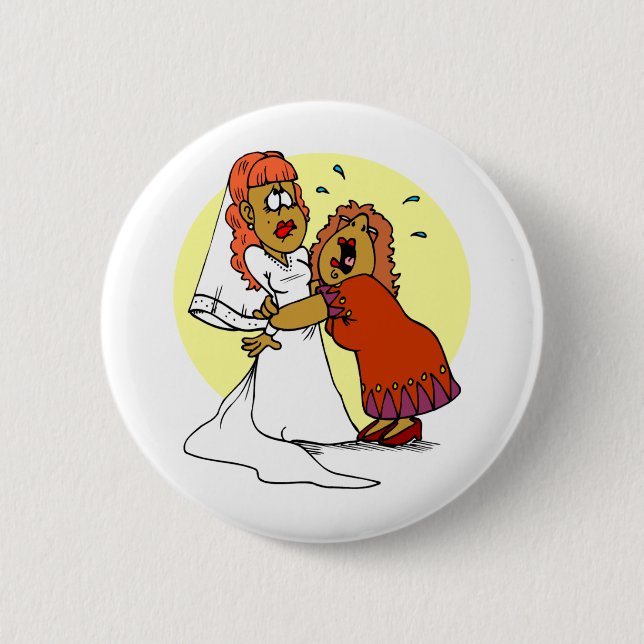 Brautmütterfeier zum Hochzeitstag Button (Vorderseite)
