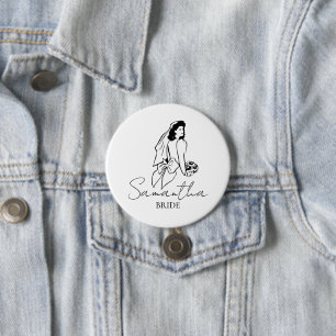 Brautname Geschenk individuell Button