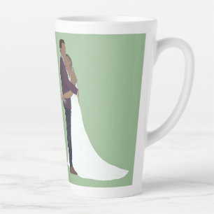 Brautpaar, mittlere Hauttöne Milchtasse