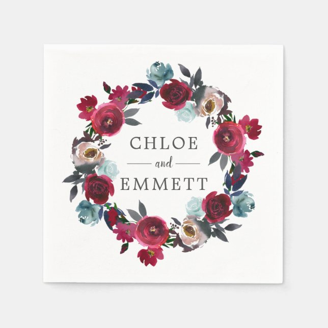 Brautpaare Serviette (Vorderseite)