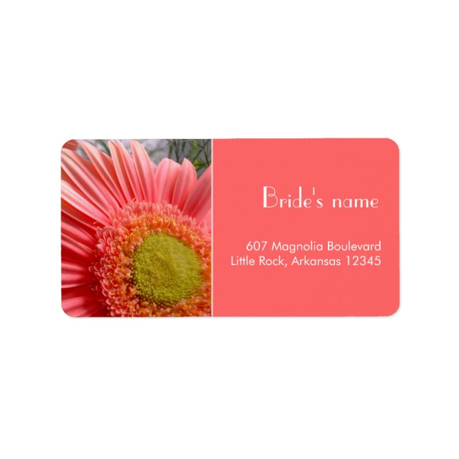 Brautparty-Adressetikett Adressaufkleber (Vorne)