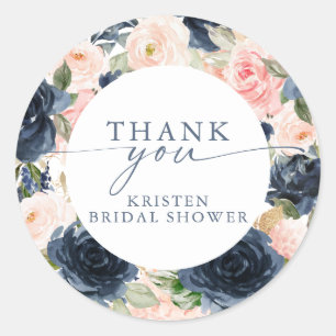 Brautparty an der Ufergrenze Runder Aufkleber