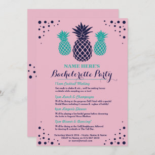 Brautparty Ananas Aloha Invite Einladung