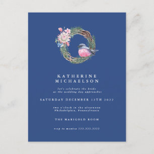 Brautparty Aquareller Winter Sparath Postkarte