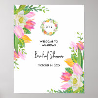 Brautparty Aquarellpinken willkommen