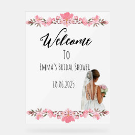 Brautparty aus Plexiglas Acrylschild