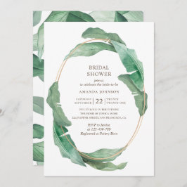 Brautparty aus tropischer Vegetation. Botanisch el Einladung