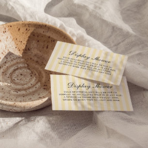 Brautparty aus weichem Gelbstreifen Begleitkarte