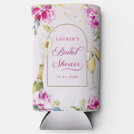 Brautparty aus Weinglas Selters Dosenkühler