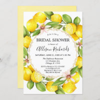 Brautparty aus Zitronen, grünes Wasser