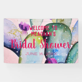 Brautparty-Banner | Bohemisch Glam Cactus Fiesta Banner