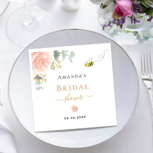 Brautparty befruchtet Eukalyptus-Rose Gold Serviette