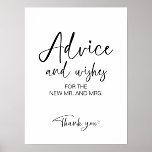 Brautparty Beratung und Wünsche Unterschreiben Poster