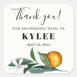 Brautparty bevorzugt Aufkleber Mandarine Orangen