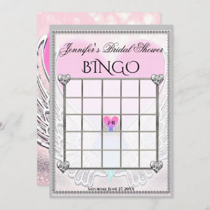 Brautparty Bingo Game Template Einladung