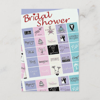 Brautparty-Bingo laden ein Einladung