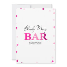Brautparty Bloody Mary Bar Sign | Rosa Confetti