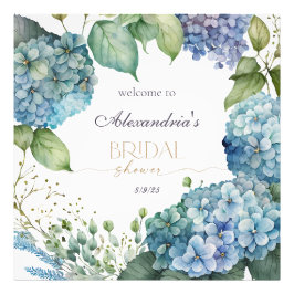 Brautparty Blue Hydrangeas personalisieren - Willk Fotodruck