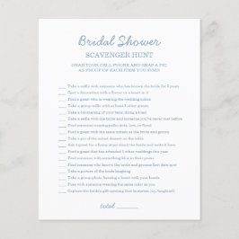 Brautparty Blue Scavenger Hunt
