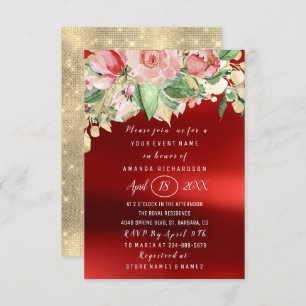 Brautparty Blume Brunch Grüne Einladung