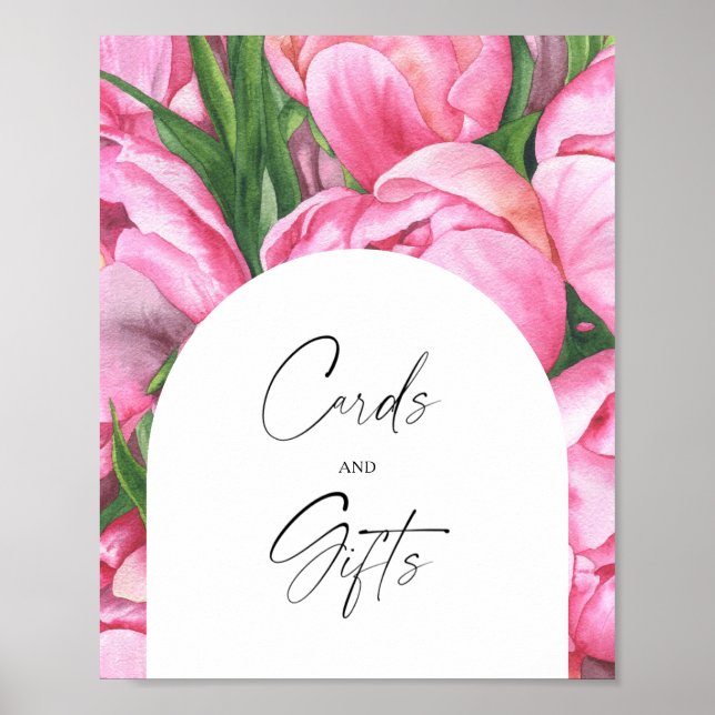 Brautparty - Blume - Karten und Geschenke Poster (Vorne)