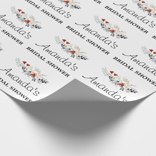 Brautparty-Blumenverpackungspapier Geschenkpapier (Ecke)