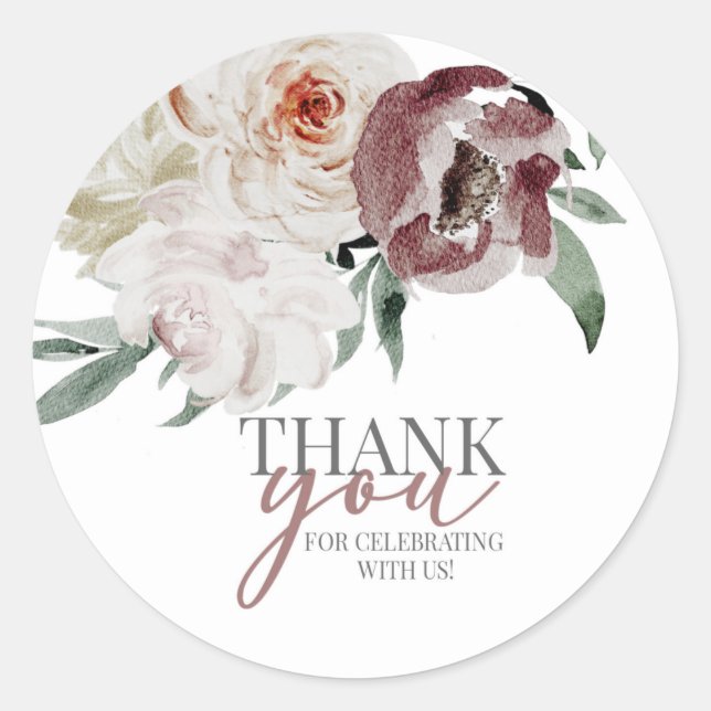 Brautparty, Blütenbräute, Braut zu sein Runder Aufkleber (Vorderseite)