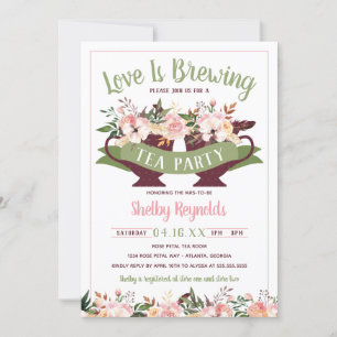 Brautparty Boho Tea Party Einladung