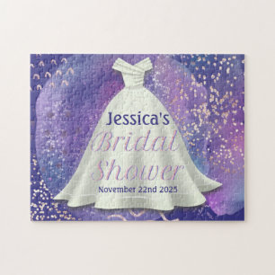 Brautparty Brautkleid Lila & Rosen Gold Glam Puzzle