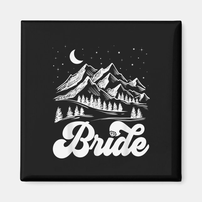 Brautparty Bride Junggeselinnen-Abschied Bridesmai Magnet (Vorne)