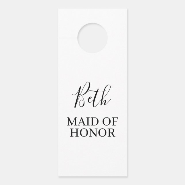 Brautparty Bridesmaid Dress Day of Organizer Türanhänger (Vorderseite)