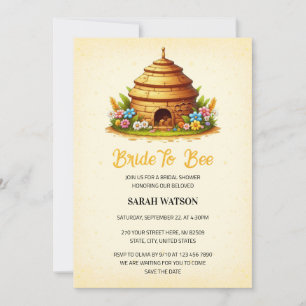 Brautparty Brie to Bee Themed Honey Einladung