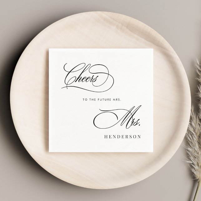 Brautparty Brunch begrüßt die Zukunft Serviette (Von Creator hochgeladen)