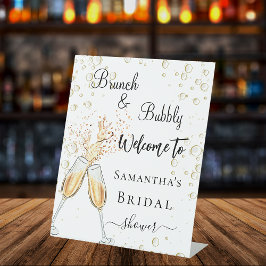 Brautparty-Brunch-Begrüßung Sockelschild