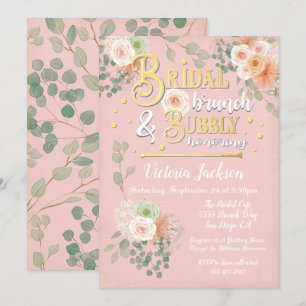 Brautparty Brunch und Bubble-Einladung Einladung