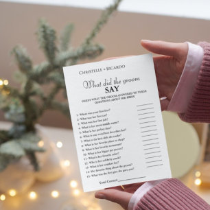 Brautparty Card für Bräune & Bräutigam Ankündigung