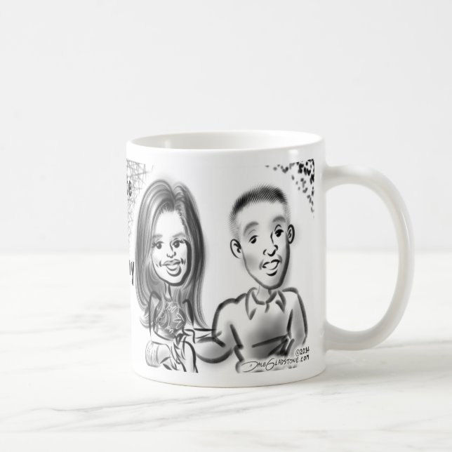 Brautparty Caricatures Tasse 2014a (Rechts)