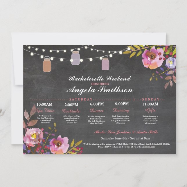 Brautparty Chalk Korallenriff (Vorderseite)